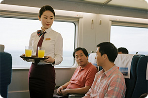 高铁中的灵霁饮品机